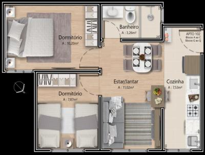 Apartamento para Venda, em Novo Hamburgo, bairro Santo Afonso, 2 dormitrios, 1 banheiro, 1 vaga