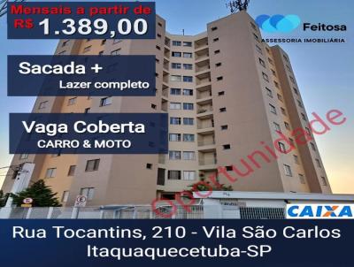 Apartamento para Venda, em Itaquaquecetuba, bairro Vila So Carlos, 2 dormitrios, 1 banheiro, 1 vaga