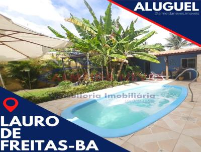 Casa para Temporada, em Lauro de Freitas, bairro Centro, 1 dormitrio, 1 banheiro, 2 vagas