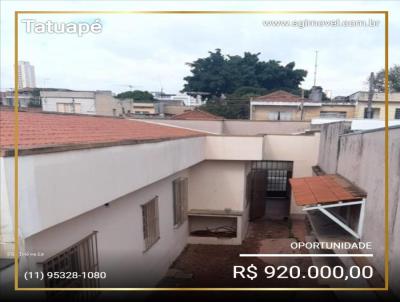 Casa para Venda, em So Paulo, bairro Tatuap, 3 dormitrios, 2 banheiros, 4 vagas