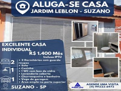 Casa para Locao, em Suzano, bairro Taba Marajoara, 2 dormitrios, 1 banheiro, 1 vaga