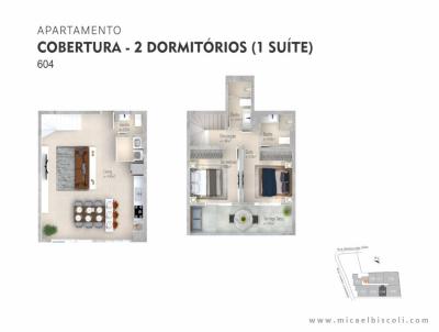 Em Construo para Venda, em Florianpolis, bairro Trindade, 2 dormitrios, 3 banheiros, 1 sute, 2 vagas