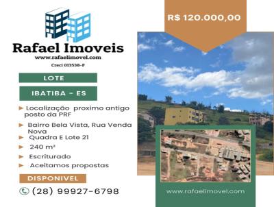 Lote para Venda, em Ibatiba, bairro Bela Vista