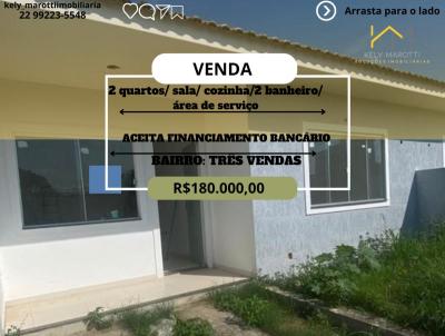 Casa Geminada para Venda, em Araruama, bairro Trs Vendas, 2 dormitrios, 1 banheiro, 1 vaga