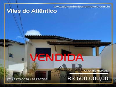 Casa em Condomnio para Venda, em Lauro de Freitas, bairro Vilas do Atlntico, 4 dormitrios, 3 banheiros, 1 sute, 3 vagas