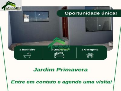 Casa para Venda, em Sete Lagoas, bairro JARDIM PRIMAVERA, 3 dormitrios, 1 banheiro, 1 sute, 2 vagas