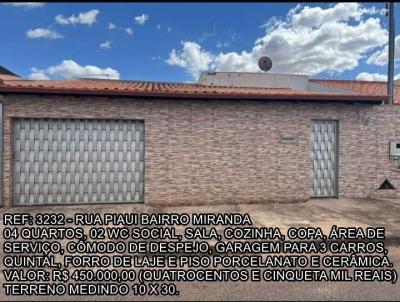 Casa para Venda, em Araguari, bairro MIRANDA