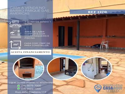 Casa para Venda, em Uberaba, bairro Bairro Parque das Amricas, 3 dormitrios, 3 banheiros, 1 sute, 4 vagas
