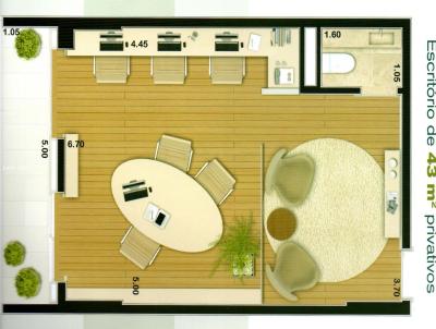 Sala Comercial para Venda, em Santos, bairro Valongo, 1 banheiro