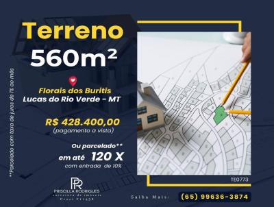 Terreno para Venda, em Lucas do Rio Verde, bairro Florais dos Buritis