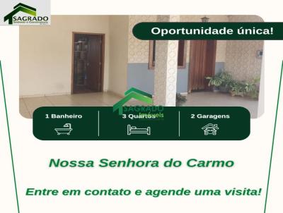 Casa para Venda, em Sete Lagoas, bairro Nossa Senhora do Carmo, 3 dormitrios, 1 banheiro, 2 vagas