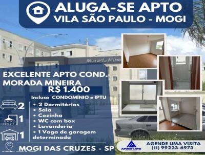 Apartamento para Locao, em Mogi das Cruzes, bairro Vila So Paulo, 2 dormitrios, 1 banheiro, 1 vaga