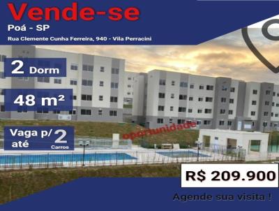 Apartamento para Venda, em Po, bairro Vila Perracini, 2 dormitrios, 1 banheiro, 1 vaga