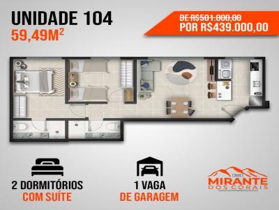 Apartamento para Venda, em Florianpolis, bairro Coqueiros, 2 dormitrios, 2 banheiros, 1 sute, 1 vaga