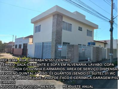 Casa para Locao, em Araguari, bairro CENTRO, 3 dormitrios, 3 banheiros, 1 sute, 2 vagas