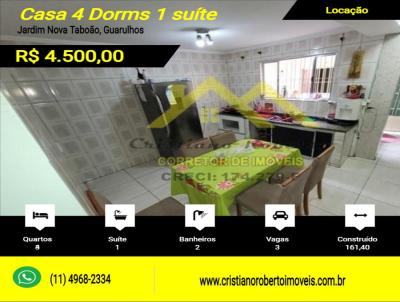 Casa para Locao, em Guarulhos, bairro Jardim Nova Taboo, 3 dormitrios, 2 banheiros, 1 sute, 3 vagas