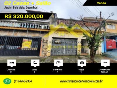 Casa para Venda, em Guarulhos, bairro Jardim Bela Vista, 2 dormitrios, 1 banheiro, 1 sute, 1 vaga