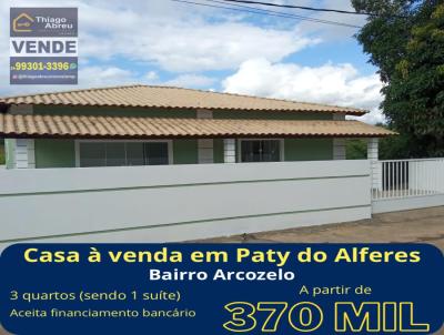 Casa para Venda, em Paty do Alferes, bairro Arcozelo, 3 dormitrios, 2 banheiros, 1 sute, 1 vaga