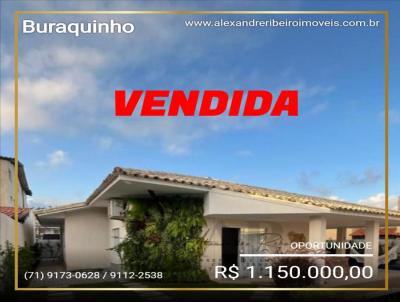 Casa 4 dormitrios ou + para Venda, em Lauro de Freitas, bairro Buraquinho, 3 dormitrios, 3 banheiros, 1 sute, 4 vagas