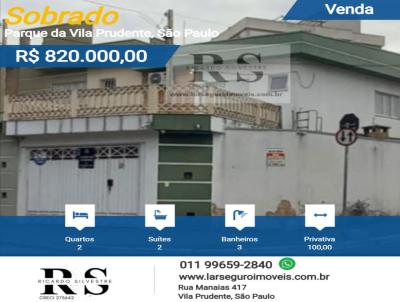 Sobrado para Venda, em So Paulo, bairro Parque da Vila Prudente, 2 dormitrios, 3 banheiros, 2 sutes