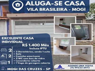 Casa para Locao, em Mogi das Cruzes, bairro Vila Brasileira, 2 dormitrios, 2 banheiros, 1 sute, 2 vagas