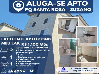 Apartamento para Locao, em Suzano, bairro Parque Santa Rosa, 2 dormitrios, 1 banheiro, 1 vaga