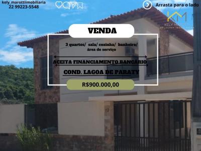 Casa em Condomnio para Venda, em Araruama, bairro Bananeiras (Iguabinha), 3 dormitrios, 4 banheiros, 2 sutes, 4 vagas