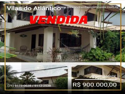 Casas 3 e 4 Quartos para Venda, em Lauro de Freitas, bairro Vilas do Atlntico, 4 dormitrios, 5 banheiros, 3 sutes, 4 vagas