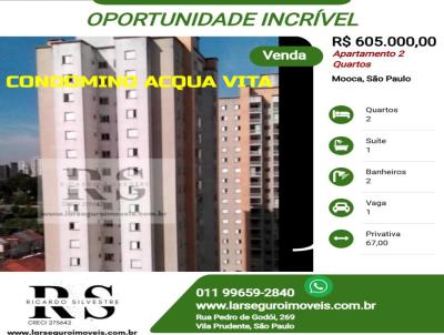 Apartamento 2 Quartos para Venda, em So Paulo, bairro Mooca, 2 dormitrios, 2 banheiros, 1 sute, 1 vaga