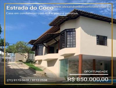 Casa 4 dormitrios ou + para Venda, em Lauro de Freitas, bairro Estrada do Coco, 5 dormitrios, 3 banheiros, 2 sutes