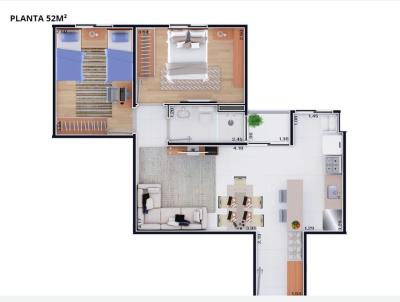 Apartamento para Venda, em Cajamar, bairro Santa Terezinha (Jordansia), 2 dormitrios, 1 banheiro, 1 vaga