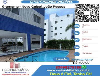 Apartamento para Locao, em Joo Pessoa, bairro Gramame - Novo Geisel, 2 dormitrios, 1 banheiro, 1 sute, 1 vaga