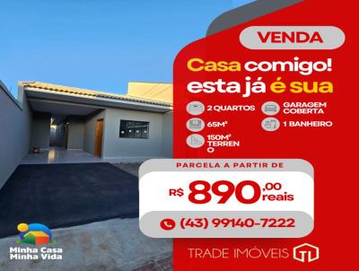 Casa para Venda, em Camb, bairro Jardim Europa, 2 dormitrios, 1 banheiro, 1 vaga