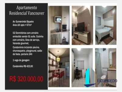 Apartamento para Venda, em Araraquara, bairro Jardim Bounganville, 2 dormitrios, 2 banheiros, 1 vaga