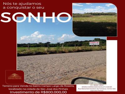 Terreno para Venda, em So Jos dos Pinhais, bairro Campo Largo da Roseira