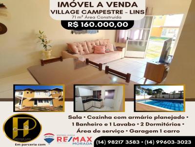 Casa para Venda, em Lins, bairro Village Campestre, 2 dormitrios, 2 banheiros, 1 vaga