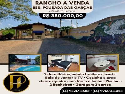 Rancho para Venda, em , bairro 2 Km da cidade, 2 dormitrios, 2 banheiros, 1 sute