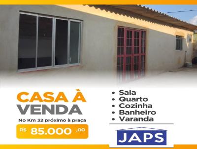 Casa para Venda, em Nova Iguau, bairro Km 32, 1 dormitrio, 1 banheiro