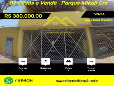 Casa para Venda, em Guarulhos, bairro Parque Mikail, 4 dormitrios, 3 banheiros, 2 vagas