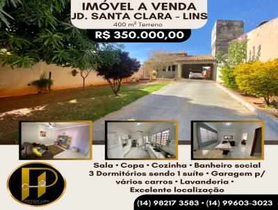 Casa para Venda, em Lins, bairro Jardim Santa Clara, 3 dormitrios, 1 sute