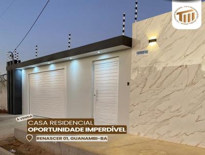 Casa para Venda, em Guanambi, bairro RENASCER 1, 3 dormitrios, 2 banheiros, 1 sute, 2 vagas