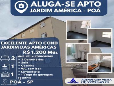 Apartamento para Locao, em Po, bairro Jardim Amrica, 2 dormitrios, 1 banheiro, 1 vaga