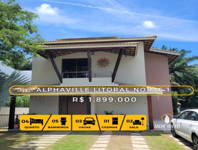 Casa em Condomnio para Venda, em Camaari, bairro Alphaville (Abrantes), 4 dormitrios, 5 banheiros, 4 sutes, 2 vagas