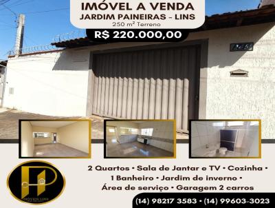 Casa para Venda, em Lins, bairro Jardim Paineiras, 2 dormitrios, 1 banheiro, 2 vagas