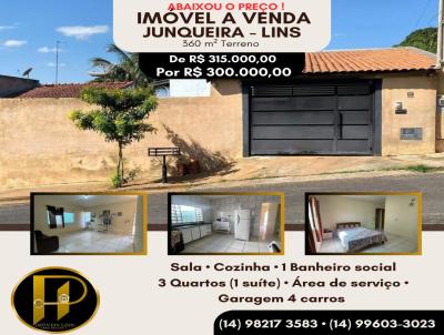 Casa para Venda, em Lins, bairro Junqueira, 3 dormitrios, 4 vagas