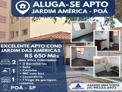 Apartamento para Locao, em Po, bairro Jardim Amrica, 2 dormitrios, 1 banheiro, 1 vaga