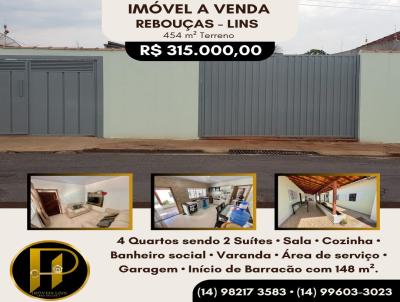 Casa para Venda, em Lins, bairro Rebouas, 2 dormitrios, 3 banheiros, 2 sutes