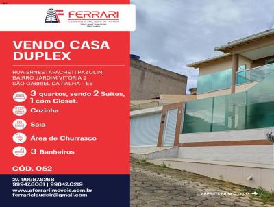 Casa Duplex/Nova para Venda, em So Gabriel da Palha, bairro JARDIM VITORIA 2, 3 dormitrios, 3 banheiros, 2 sutes, 1 vaga