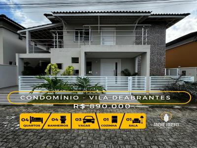 Casa em Condomnio para Venda, em Camaari, bairro Nova Abrantes (Abrantes), 4 dormitrios, 4 banheiros, 3 sutes, 3 vagas