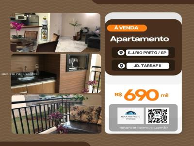 Apartamento para Venda, em So Jos do Rio Preto, bairro Jardim Tarraf II, 3 dormitrios, 1 banheiro, 2 vagas